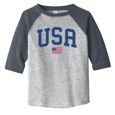 USA Patriotic American Flag Toddler Fine Jersey T-Shirt