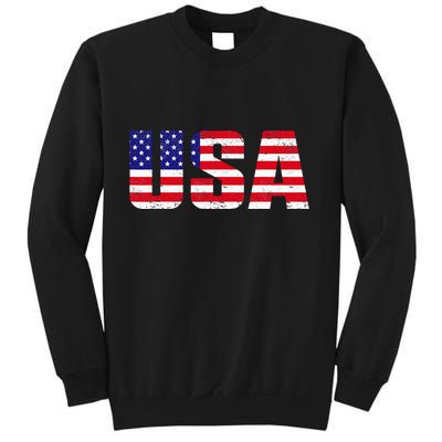 Usa Patriotic American Flag Sweatshirt
