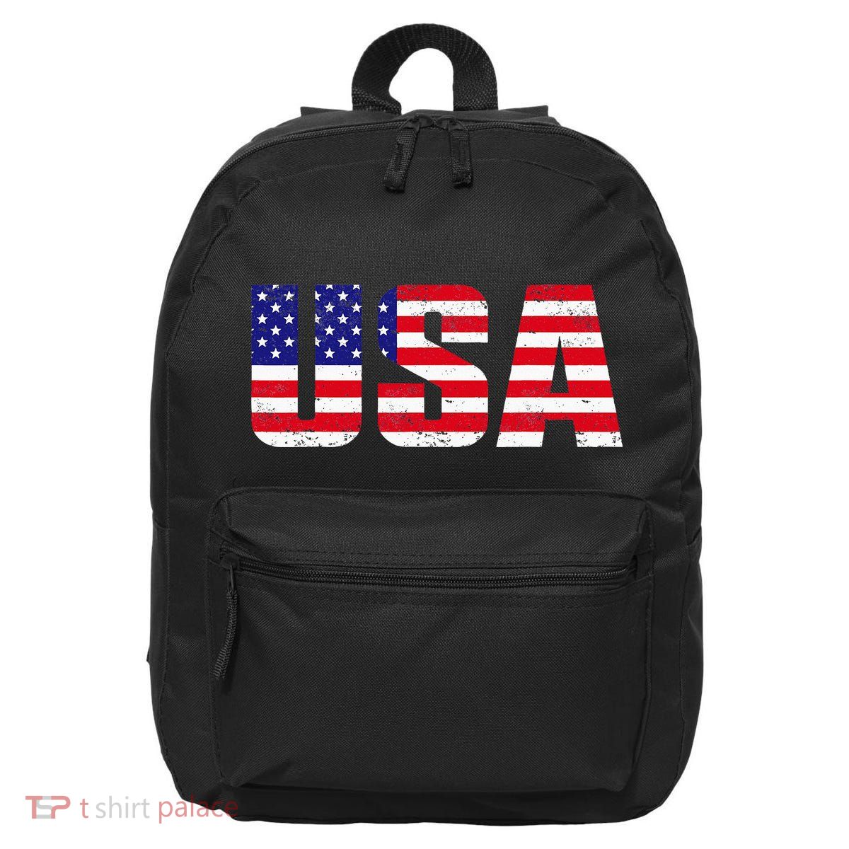 Usa Patriotic American Flag 16 in Basic Backpack