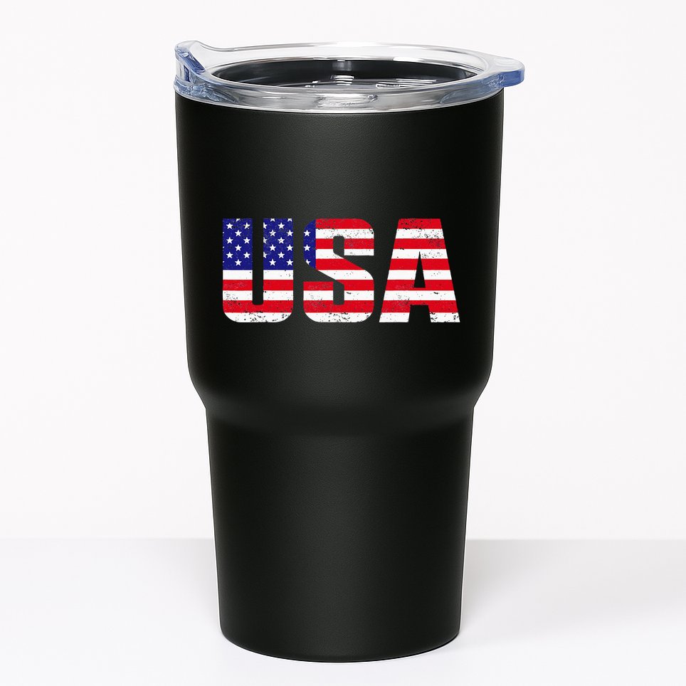 Usa Patriotic American Flag Tumbler