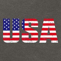 Usa Patriotic American Flag Cotton Canvas Backpack
