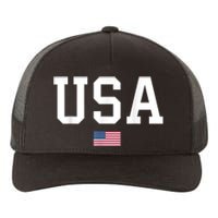 Usa Patriotic American Flag July 4th Yupoong Adult 5-Panel Trucker Hat