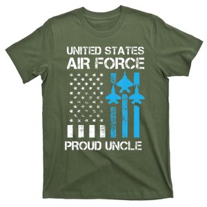 US Proud Air Force Uncle With American Flag Gift For Veteran T-Shirt