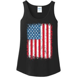 Usa Patriotic American Flag Us Ladies Essential Tank