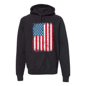 Usa Patriotic American Flag Us Premium Hoodie