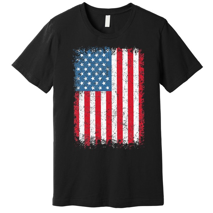 Usa Patriotic American Flag Us Premium T-Shirt