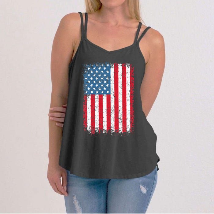 Usa Patriotic American Flag Us Women's Strappy Tank