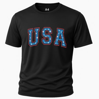 USA Patriotic American Flag 4th Of July Performance Shirt