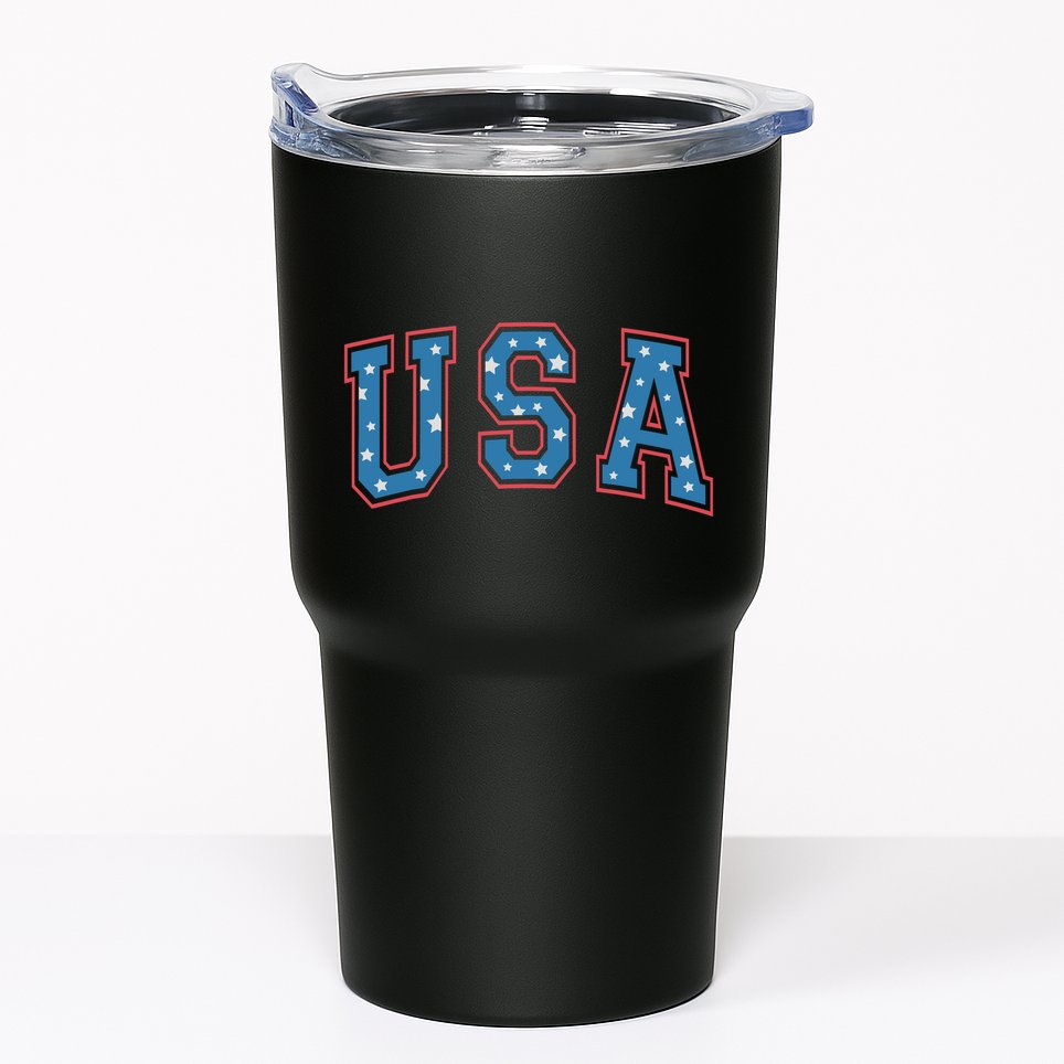 USA Patriotic American Flag 4th Of July Tumbler