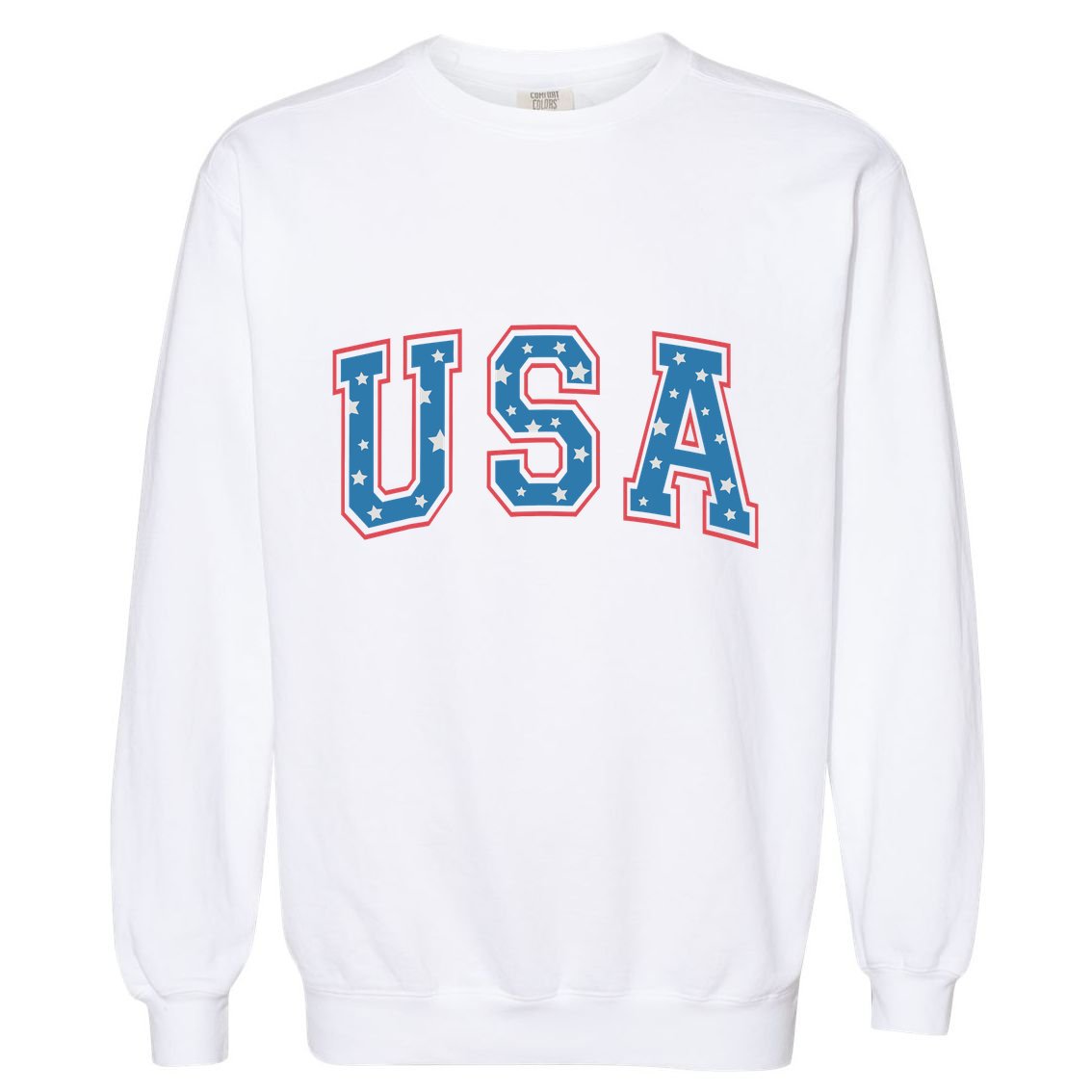 USA Patriotic American Flag 4th Of July Garment-Dyed Sweatshirt