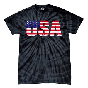 Usa Patriotic American Flag Tie-Dye T-Shirt