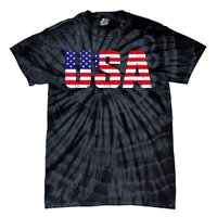 Usa Patriotic American Flag Tie-Dye T-Shirt