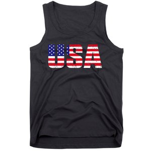 Usa Patriotic American Flag Tank Top