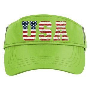 Usa Patriotic American Flag Adult Drive Performance Visor