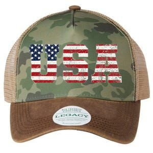 Usa Patriotic American Flag Legacy Tie Dye Trucker Hat