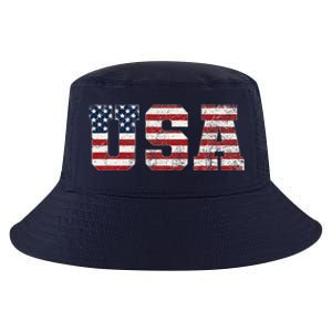 Usa Patriotic American Flag Cool Comfort Performance Bucket Hat