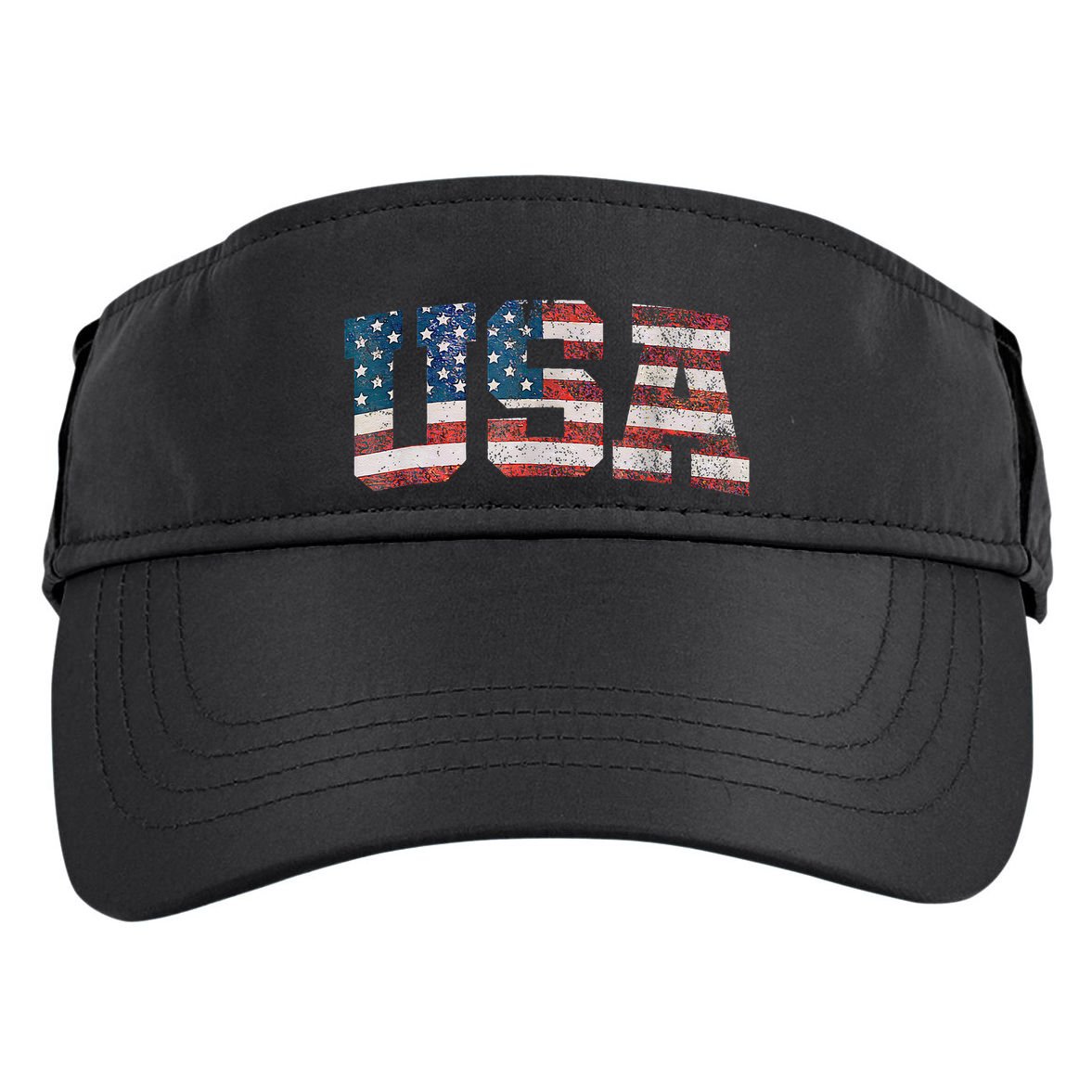 Usa Patriotic American Flag 4th Of July Adult Drive Performance Visor
