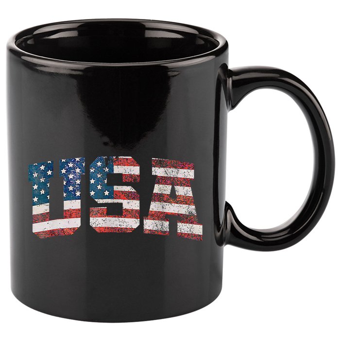 Usa Patriotic American Flag 4th Of July 11oz C Handle Ceramic Mug