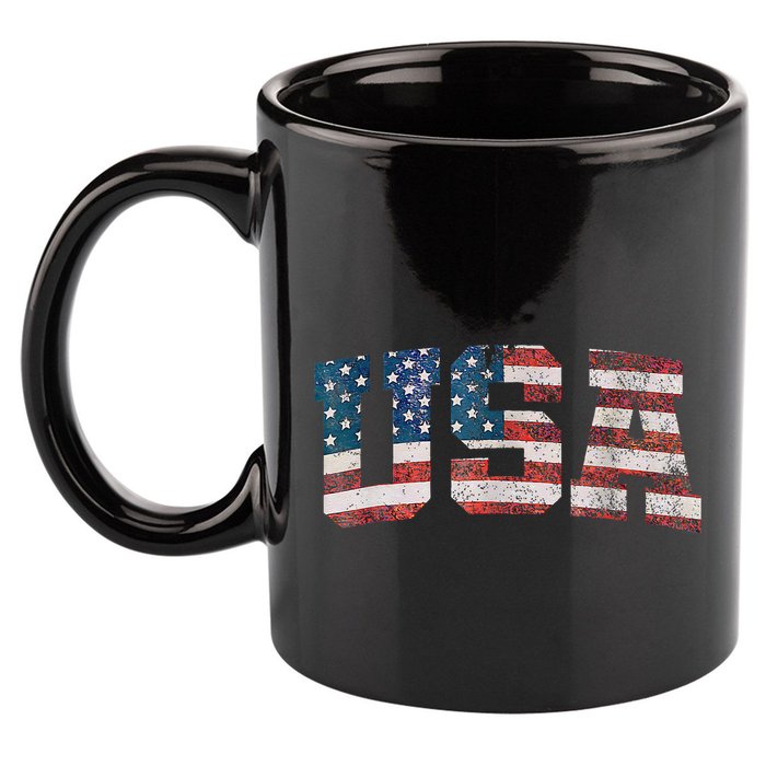 Usa Patriotic American Flag 4th Of July 11oz C Handle Ceramic Mug