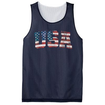 Usa Patriotic American Flag 4th Of July Mesh Reversible Basketball Jersey Tank