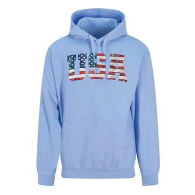 Usa Patriotic American Flag 4th Of July Unisex Surf Hoodie