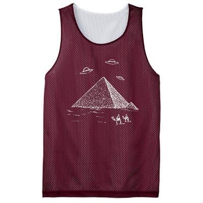 Ufo Pyramid Alien Cool Mesh Reversible Basketball Jersey Tank