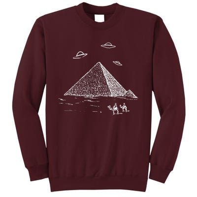 Ufo Pyramid Alien Cool Tall Sweatshirt