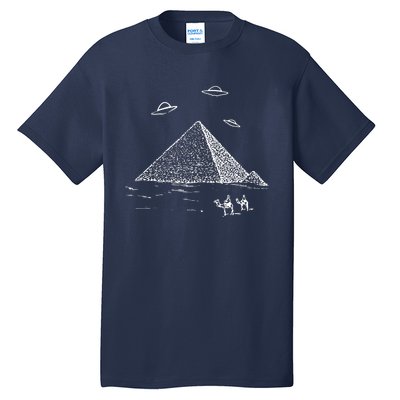 Ufo Pyramid Alien Cool Tall T-Shirt