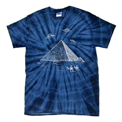 Ufo Pyramid Alien Cool Tie-Dye T-Shirt