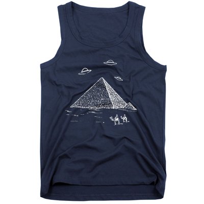 Ufo Pyramid Alien Cool Tank Top