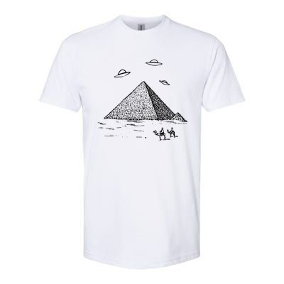 Ufo Pyramid Alien Cool Softstyle CVC T-Shirt