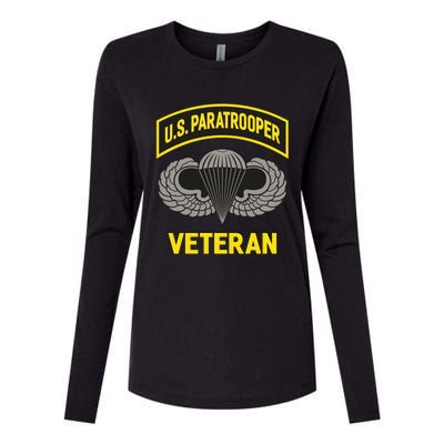 Us Paratrooper Airborne Division Army Veteran Cool Gift Womens Cotton Relaxed Long Sleeve T-Shirt