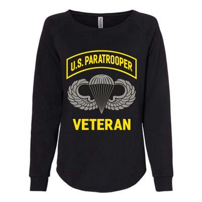 Us Paratrooper Airborne Division Army Veteran Cool Gift Womens California Wash Sweatshirt