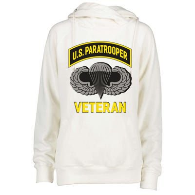 Us Paratrooper Airborne Division Army Veteran Cool Gift Womens Funnel Neck Pullover Hood