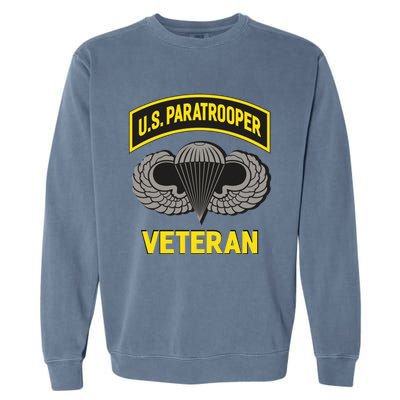 Us Paratrooper Airborne Division Army Veteran Cool Gift Garment-Dyed Sweatshirt