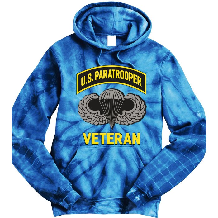 Us Paratrooper Airborne Division Army Veteran Cool Gift Tie Dye Hoodie