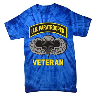 Us Paratrooper Airborne Division Army Veteran Cool Gift Tie-Dye T-Shirt