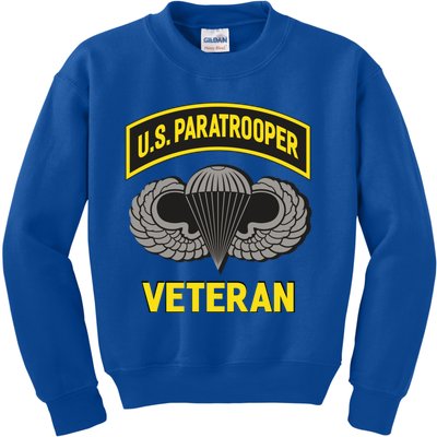 Us Paratrooper Airborne Division Army Veteran Cool Gift Kids Sweatshirt