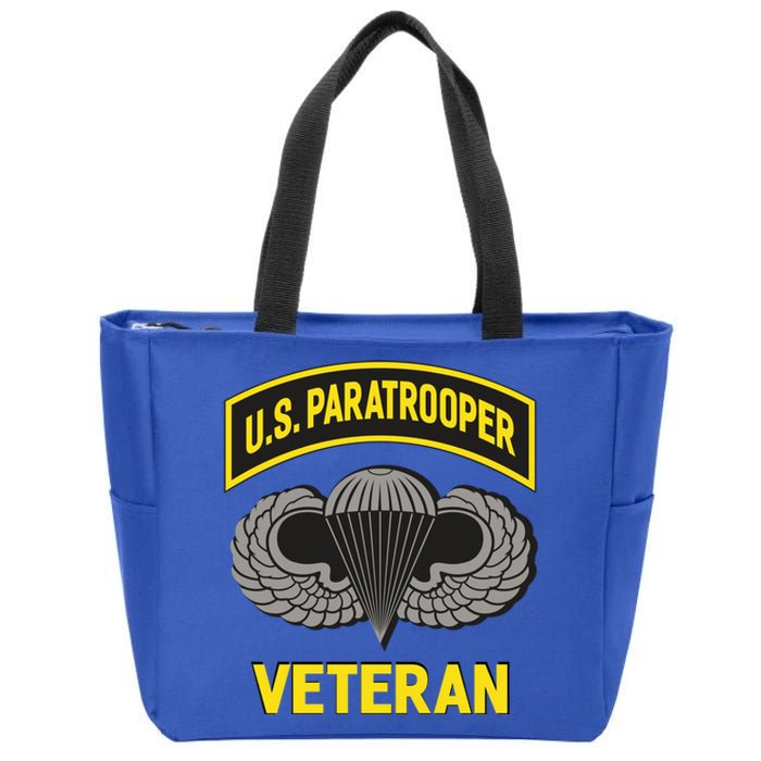 Us Paratrooper Airborne Division Army Veteran Cool Gift Zip Tote Bag