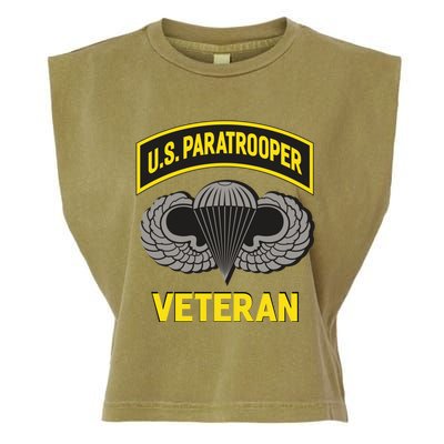 Us Paratrooper Airborne Division Army Veteran Cool Gift Garment-Dyed Women's Muscle Tee