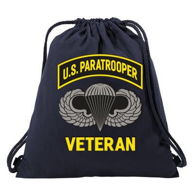 Us Paratrooper Airborne Division Army Veteran Cool Gift Drawstring Bag