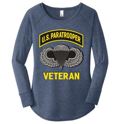 Us Paratrooper Airborne Division Army Veteran Cool Gift Women's Perfect Tri Tunic Long Sleeve Shirt