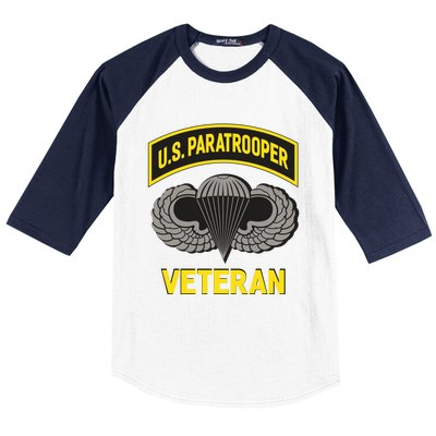 Us Paratrooper Airborne Division Army Veteran Cool Gift Baseball Sleeve Shirt