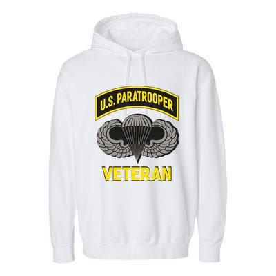 Us Paratrooper Airborne Division Army Veteran Cool Gift Garment-Dyed Fleece Hoodie