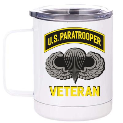 Us Paratrooper Airborne Division Army Veteran Cool Gift 12 oz Stainless Steel Tumbler Cup