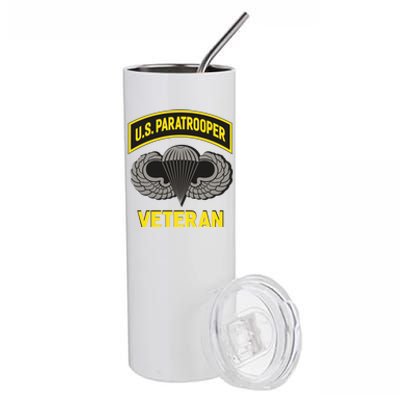 Us Paratrooper Airborne Division Army Veteran Cool Gift Stainless Steel Tumbler