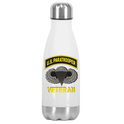 Us Paratrooper Airborne Division Army Veteran Cool Gift Stainless Steel Insulated Water Bottle