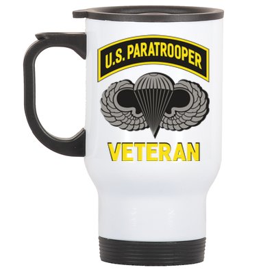 Us Paratrooper Airborne Division Army Veteran Cool Gift Stainless Steel Travel Mug