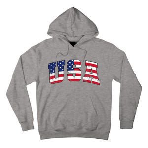 USA Patriotic American Flag US Tall Hoodie