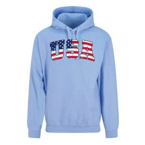 USA Patriotic American Flag US Unisex Surf Hoodie